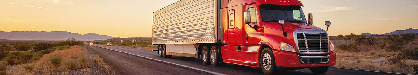 photo of truck on highway